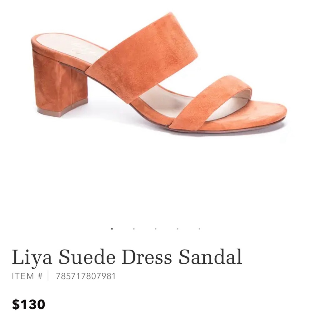 42Gold Libya Suede Dress Sandal, Size 7.5